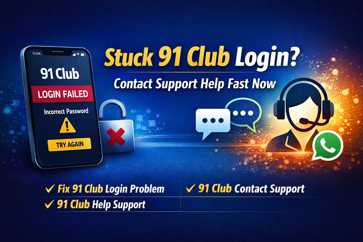 91 Club Login Problem